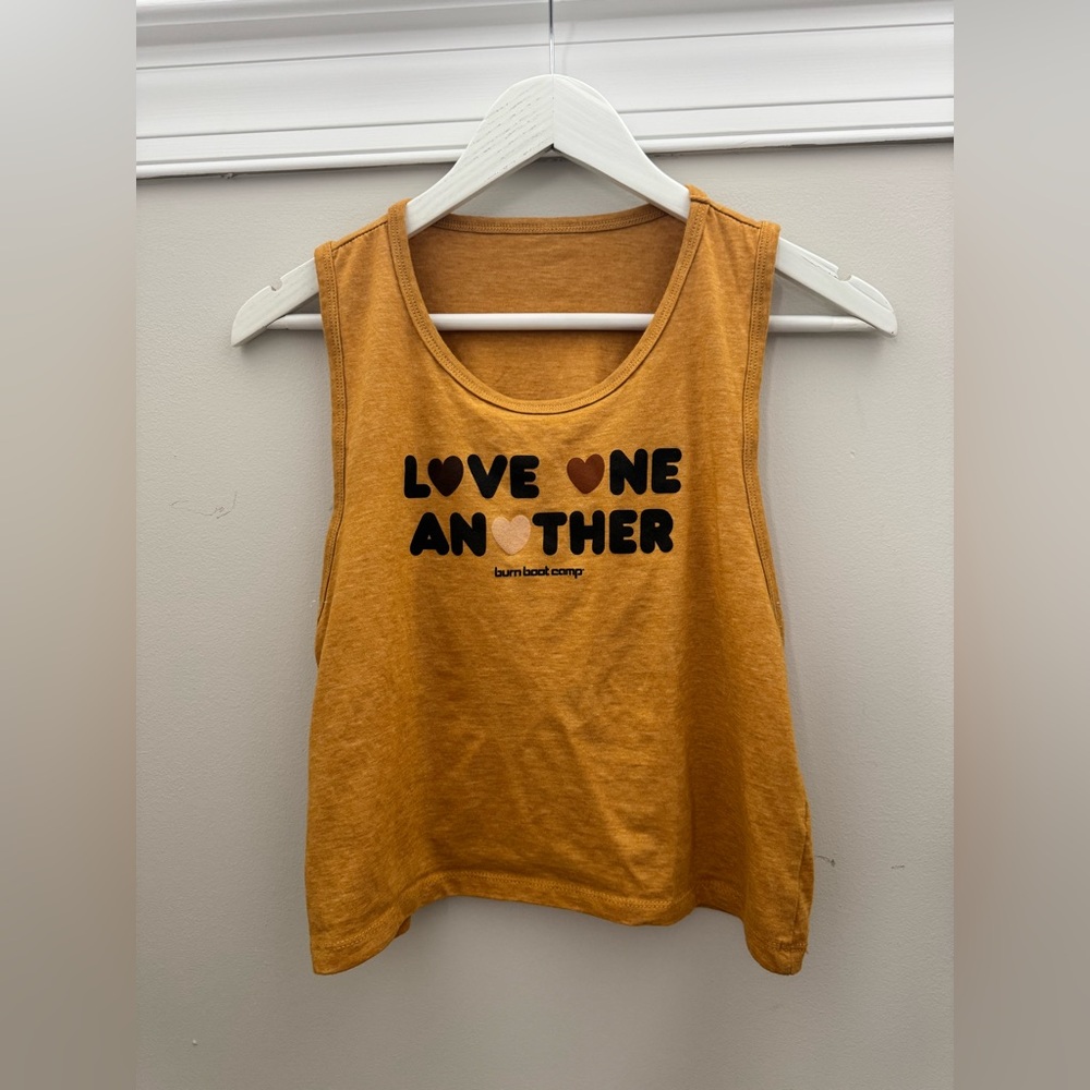 Burn Boot Camp “Love One Another” Cropped Tank